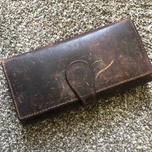 Brown leather wallet